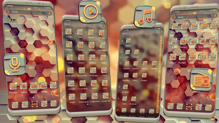 3D Hexagon Theme screenshot image 9_Popularmodapk.com