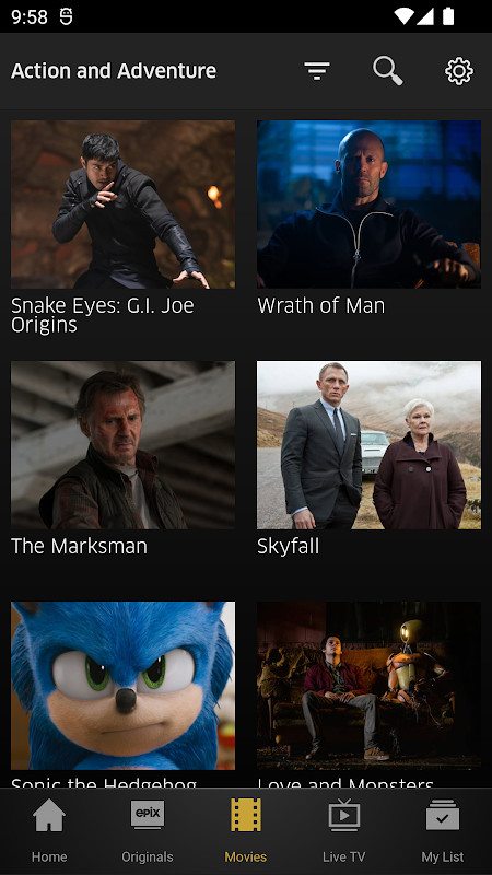 EPIX NOW: Watch TV and Movies screenshot image 1_Popularmodapk.com
