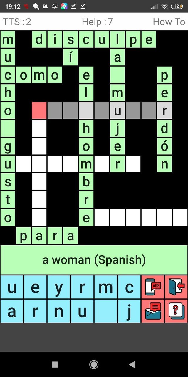 English Spanish Crossword screenshot image 2_Popularmodapk.com