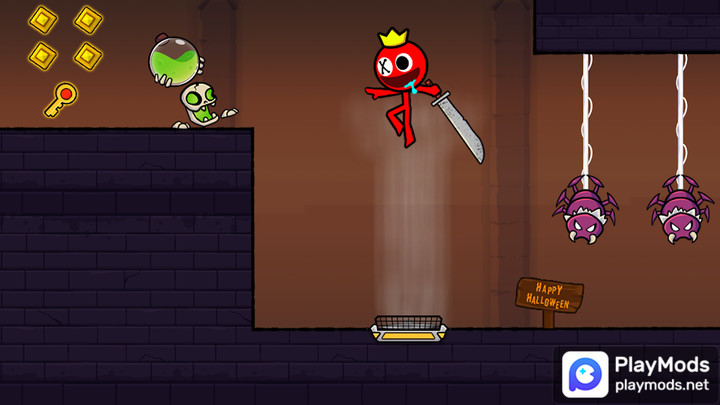 Red Stickman : Animation vs Stickman Fighting(Free skin use) screenshot image 5_Popularmodapk.com