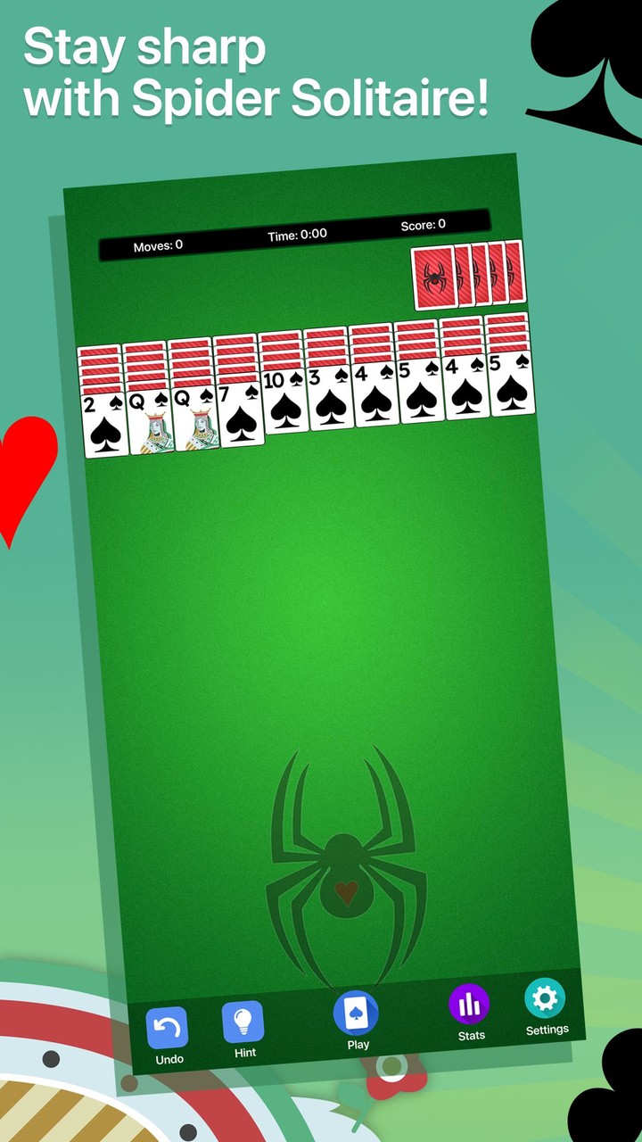 Spider Solitaire screenshot image 1_Popularmodapk.com