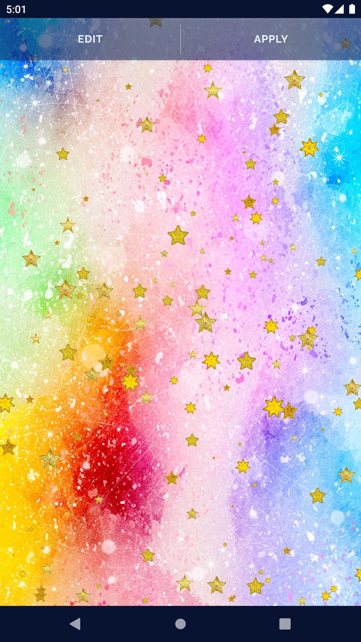 Gold Stars Live Wallpaper screenshot image 6_Popularmodapk.com