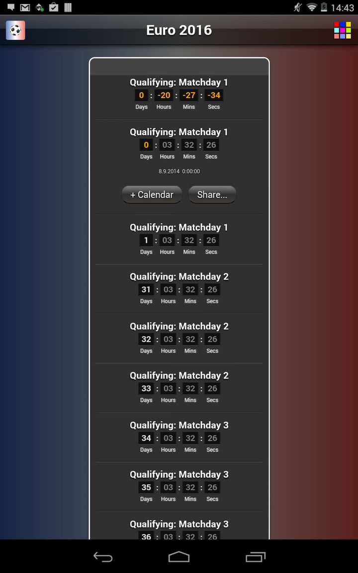 Countdown for Euro 2016 screenshot image 9_Popularmodapk.com