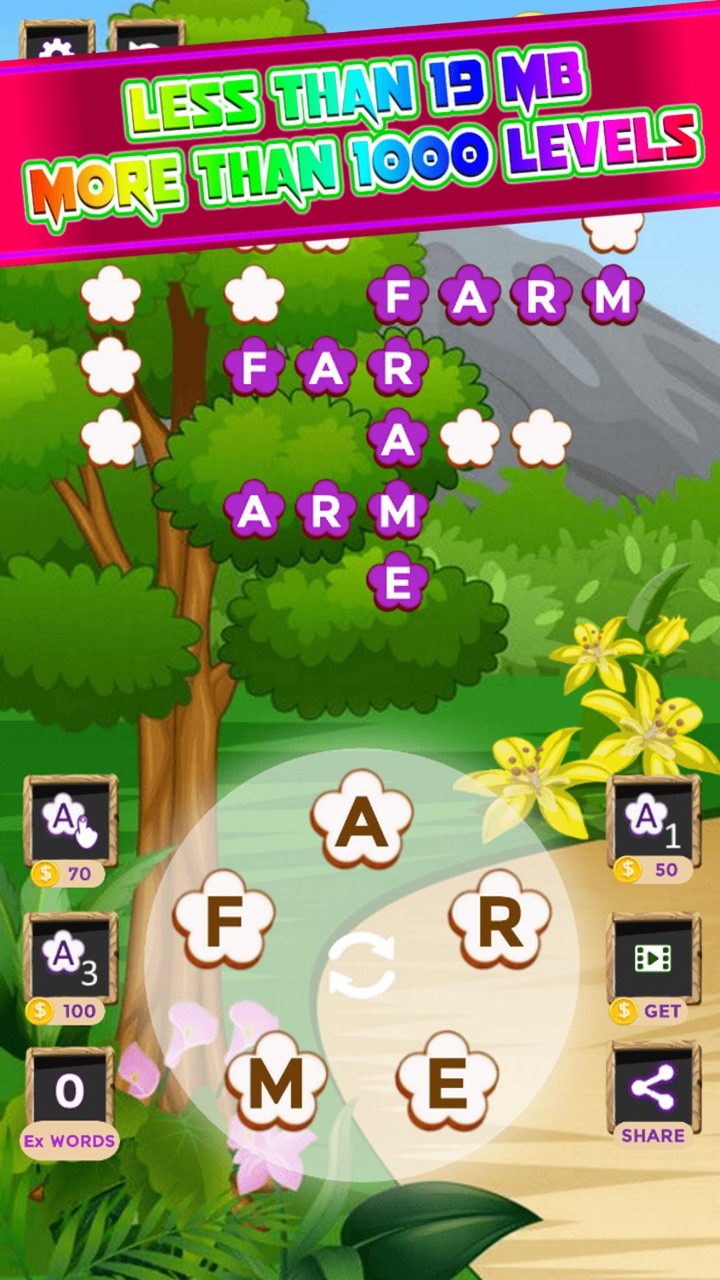Flower crossword puzzle games screenshot image 7_Popularmodapk.com