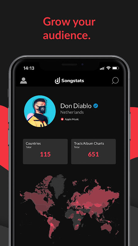 Songstats: Music Analytics screenshot image 1_Popularmodapk.com