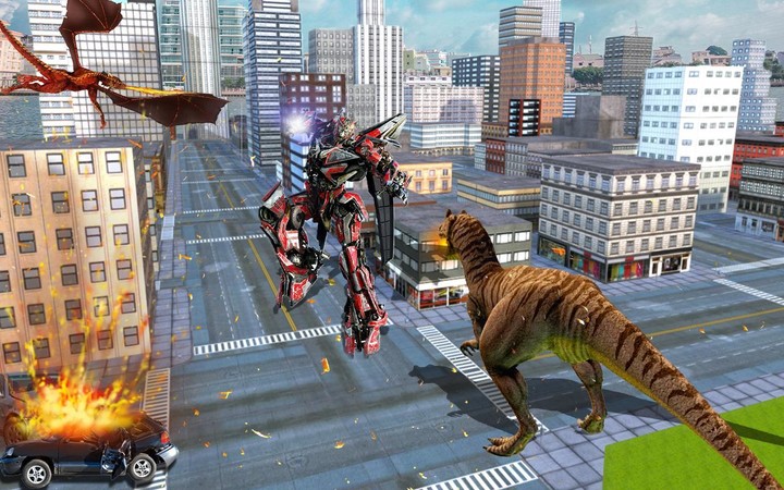power Robot vs Dinosaur war 3D screenshot image 3_Popularmodapk.com