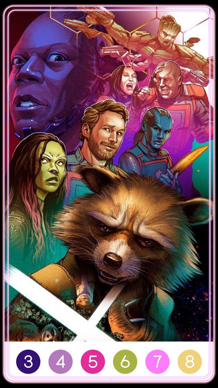 Guardians of Galaxy Coloring screenshot image 2_Popularmodapk.com